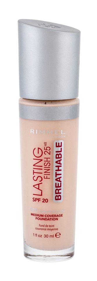 Rimmel London Lasting Finish Makeup Breathable 30 ml 010 Light Porcelain 25HR SPF20 pro ženy