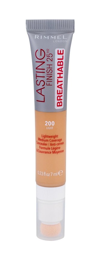 Rimmel London Lasting Finish Korektor Breathable 7 ml 200 Light 25HR pro ženy