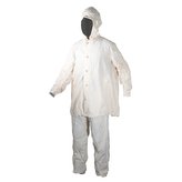 Převlek ČSLA do sněhu kalhoty+bunda na knoflíky KRÉMOVÝ použitý