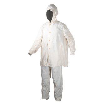 Převlek ČSLA do sněhu kalhoty+bunda na knoflíky KRÉMOVÝ použitý