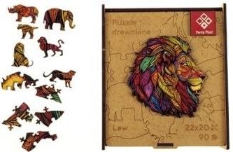 Puzzle "Mosaic Lion", dřevěné, A4, 90 ks, PANTA PLAST 0422-0004-04