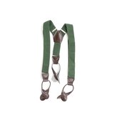 Kšandy AČR kožené upínání na knoflíky ZELENÉ