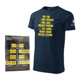 Triko s dopravním značením na letišti MARKING MODRÉ vel.M