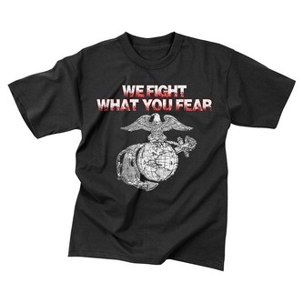 Triko vintage WE FIGHT WHAT YOU FEAR ČERNÉ vel.S