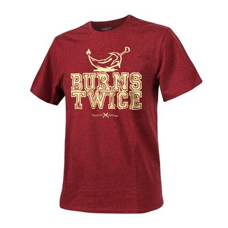 Triko BURNS TWICE ČERVENÁ MELANŽ vel.3XL