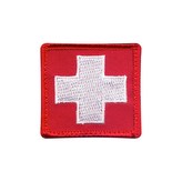 Nášivka vlajka ŠVÝCARSKO 5 x 5 cm velcro