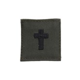 Nášivka VOJENSKÝ KNĚZ velcro ZELENÁ