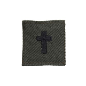 Nášivka VOJENSKÝ KNĚZ velcro ZELENÁ