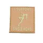 Nášivka I SUPPORT SINGLE MOMS plast velcro DESERT