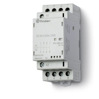 Modulový stykač 24V 25A 4p