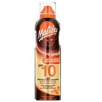 Malibu Continuous Spray Opalovací přípravek na tělo 175 ml SPF10 pro ženy