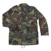 Bunda US M65 WOODLAND použitá vel.S-XS 150-160/84-94