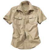 Košile RAW VINTAGE s krátkým rukávem KHAKI vel.M