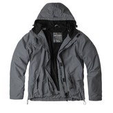Bunda WINDBREAKER ZIPPER ŠEDÁ vel.XXL
