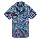 Košile ROADSTAR krátký rukáv ČERVENO/MODRÁ vel.5XL