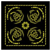 Šátek DON´T TREAD ON ME 55 x 55 cm ČERNÝ