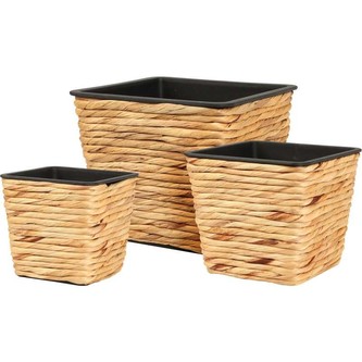 Sada květináčů čtvercových 3 ks vodní hyacint