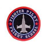 Nášivka FIGHTER PILOT FLIGHT SCHOOL velcro