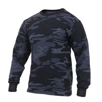 Triko s dlouhým rukávem MIDNIGHT BLUE CAMO vel.M