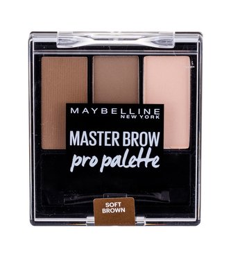 Maybelline Master Brow Set a paletka na obočí Pro Palette 6 g Soft Brown pro ženy