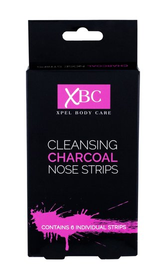 Xpel Body Care Pleťová maska Cleansing Charcoal 6 ks Nose Strips pro ženy