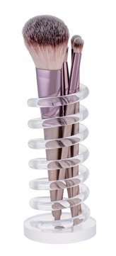 Makeup Revolution London Brushes kosmetický štětec na pudr 1 ks + konturovací štětec 1 ks + plochý štětec na oční stíny 1 ks + kulatý štětec na oční stíny 1 ks + držák na štětce 1 ks