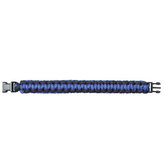 Náramek SURVIVAL PARACORD MODRO-ČERNÝ 17,5 cm