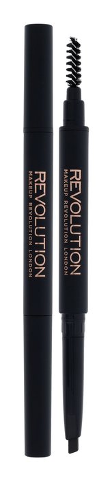 Makeup Revolution London Duo Brow Definer Tužka na obočí 0,15 g Dark Brown pro ženy