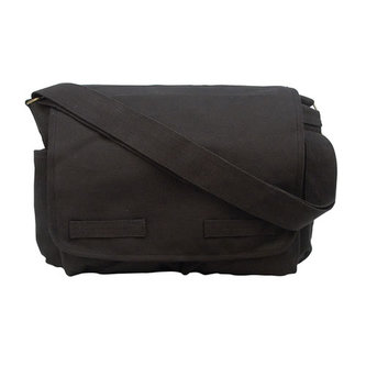 Taška VINTAGE přes rameno 38 x 28 x 15 cm ČERNÁ