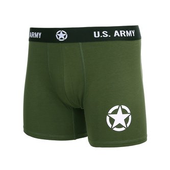 Trenýrky Boxer US Army ZELENÉ vel.XL