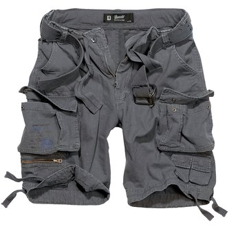 Kraťasy s opaskem SAVAGE vintage ANTRACITOVÉ vel.XXL