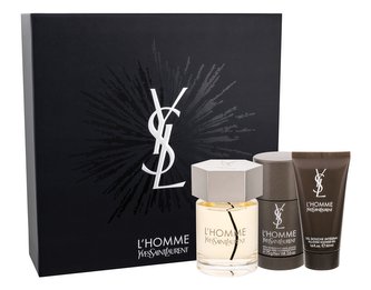 Yves Saint Laurent L´Homme toaletní voda 100 ml + sprchový gel 50 ml + deostick 75 ml