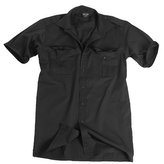 Košile SERVIS krátký rukáv na knoflíky ČERNÁ vel.3XL