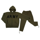 Tepláková souprava 'ARMY' teplá ZELENÁ vel.XL