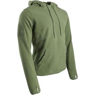 Mikina WARRIOR fleece ZELENÁ vel.S