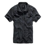 Košile ROADSTAR krátký rukáv ČERNO/MODRÁ vel.5XL
