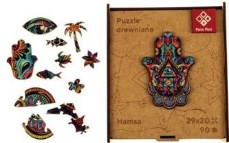 Puzzle drewniane A4 - Hamsa