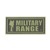 Nášivka MILITARY RANGE malá ZELENÝ nápis