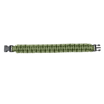 Náramek SURVIVAL PARACORD OLIV 17,5 cm