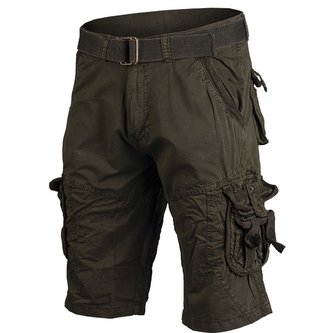 Kraťasy VINTAGE SURVIVAL předeprané ZELENÉ