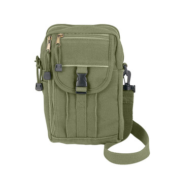 Taška přes rameno na doklady ZELENÁ