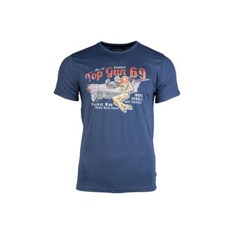 Triko krátký rukáv PIN UP MODRÉ vel.XXL