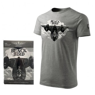 Triko Lockheed SR-71 BLACKBIRD ŠEDÉ vel.XL