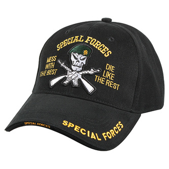 Čepice DELUXE SPECIAL FORCES baseball ČERNÁ
