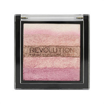Makeup Revolution London Shimmer Brick Tvářenka 7 g Bronze Kiss pro ženy