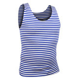 Tílko MARINE proužkované SVĚTLE MODRÉ vel.3XL / 60