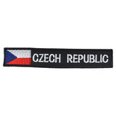 Nášivka CZECH REPUBLIC S VLAJKOU - ČERNÁ