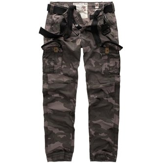 Kalhoty PREMIUM SLIMMY BLACK CAMO vel.S
