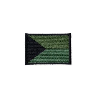 Nášivka ČR vlajka střední velcro ZELENÁ (56mm)