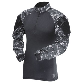 Košile taktická COMBAT TRU 1/4 ZIP URBAN DIGITAL/ČERNÁ vel.XS-R